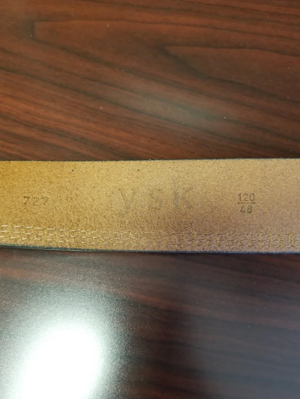 Men's Tan Leather Belt